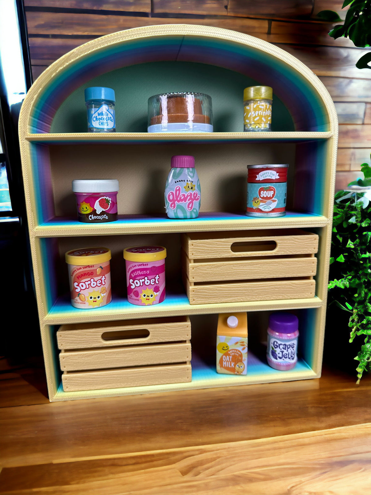 Großes Vorratsregal passend für Miniverse in verschiedenen Farben